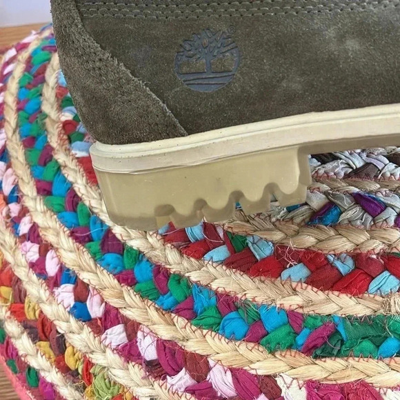 Timberland suede leather waterproof army  green boots - Picture 4 of 8